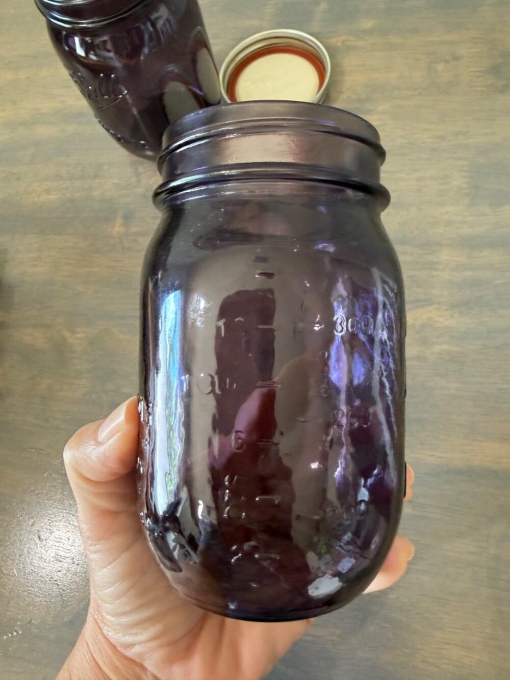 2 Ball Mason Jar Purple Improved 16 oz Jars With Lids American Heritage Collecti - Picture 10 of 10